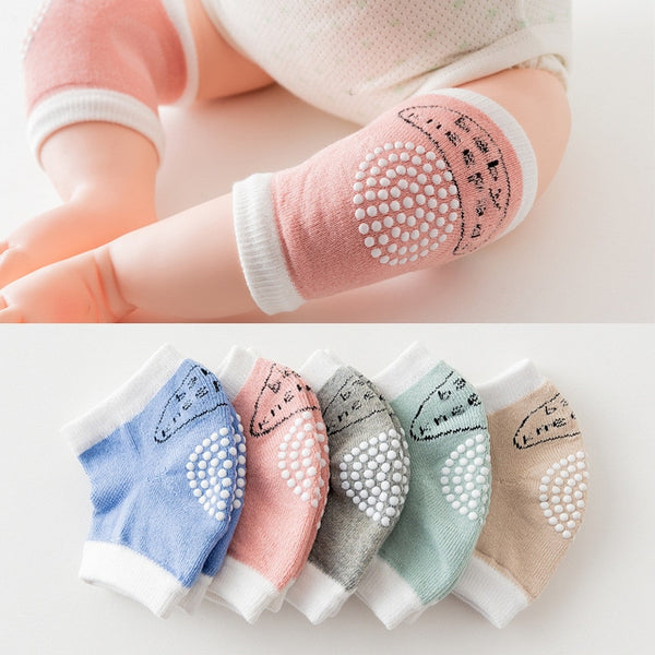 0-18 Months babys Non-slip Baby Kneecap Summer Children's Cotton Knee Pad Baby Crawling Knee Pads Terry Thick Mesh Breathable