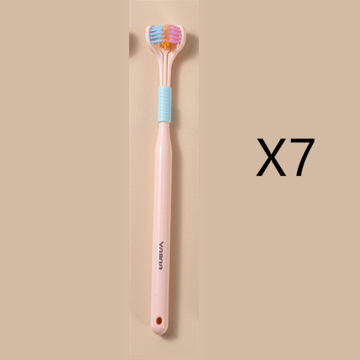 Three-sided Macaron Soft Bristle Toothbrush Care Safety Toothbrush Teeth Deep Cleaning Portable Travel