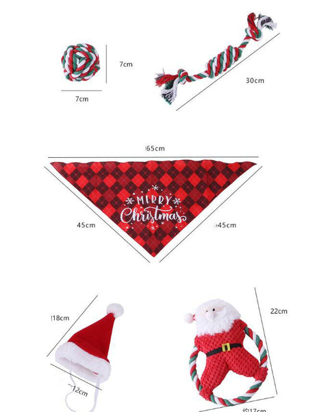 Christmas Pet Toys & Costume Set