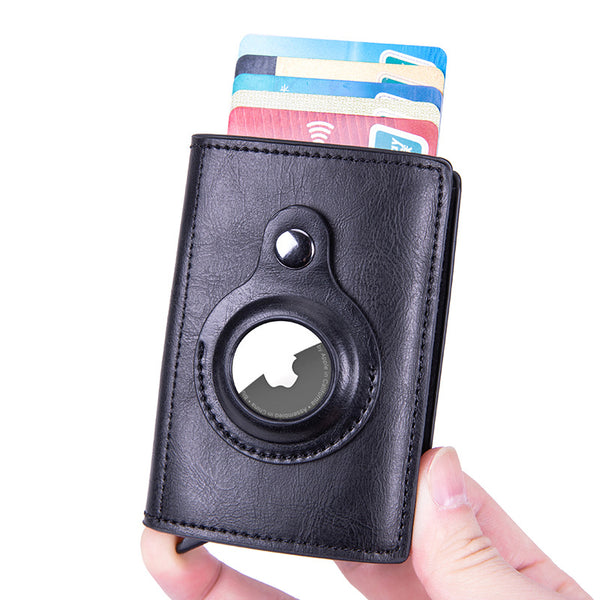 Leather Multi-Function Wallet & Airtag Tracker Holder