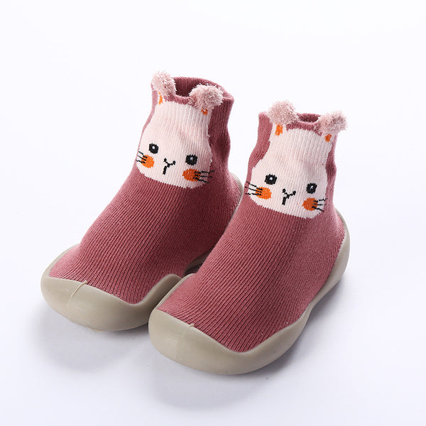 Boys And Girls Baby Toddler Shoes Spring And Autumn Baby Soft Sole Shoes Children Indoor Floor Shoes Breathable Cartoon Children Socks