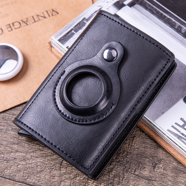 Leather Multi-Function Wallet & Airtag Tracker Holder