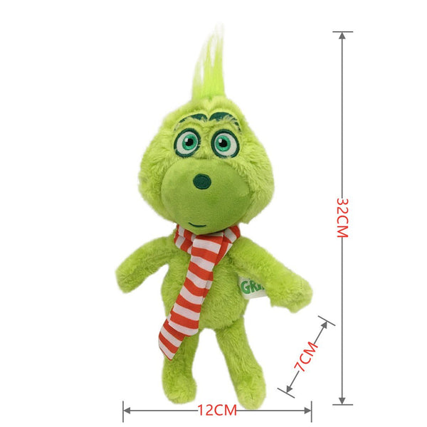 Christmas Monster Grinch Plush Toy Green Hair Grinch Children's Cartoon Doll