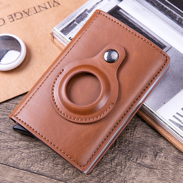 Leather Multi-Function Wallet & Airtag Tracker Holder