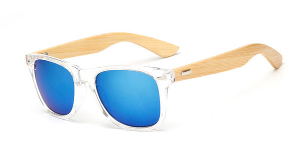 Wood Sunglasses square bamboo for women/men- Mirror Sun Glasses