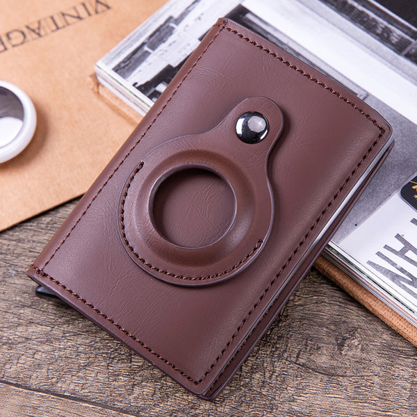 Leather Multi-Function Wallet & Airtag Tracker Holder