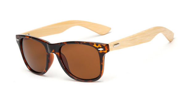 Wood Sunglasses square bamboo for women/men- Mirror Sun Glasses