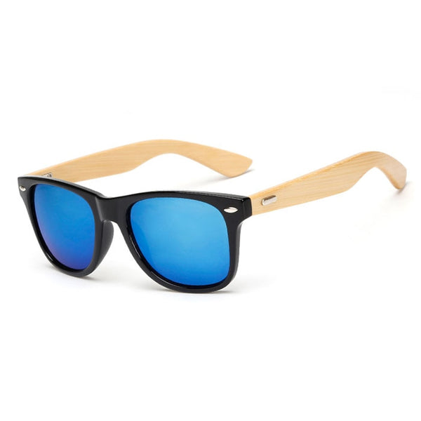 Wood Sunglasses square bamboo for women/men- Mirror Sun Glasses