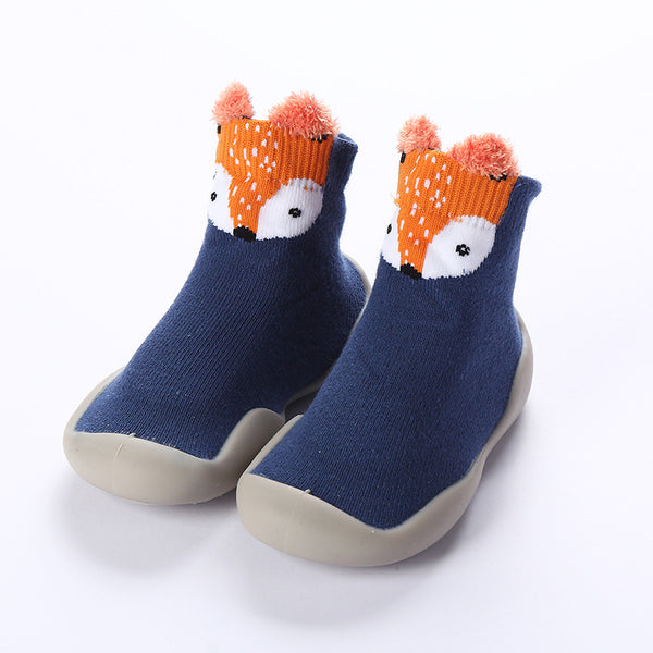 Boys And Girls Baby Toddler Shoes Spring And Autumn Baby Soft Sole Shoes Children Indoor Floor Shoes Breathable Cartoon Children Socks