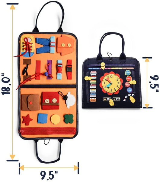 Montessori Clothing Bag Teaching Aids Busy Board Storage Children's Educational Toys Training Early Childhood Education Toys