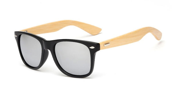 Wood Sunglasses square bamboo for women/men- Mirror Sun Glasses