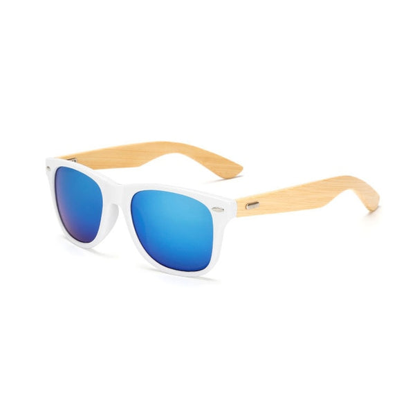 Wood Sunglasses square bamboo for women/men- Mirror Sun Glasses