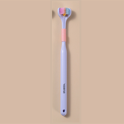 Three-sided Macaron Soft Bristle Toothbrush Care Safety Toothbrush Teeth Deep Cleaning Portable Travel